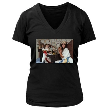 Teri Hatcher Women's Deep V-Neck TShirt