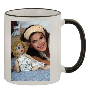 Teri Hatcher 11oz Colored Rim & Handle Mug