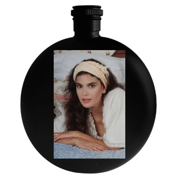 Teri Hatcher Round Flask