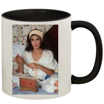 Teri Hatcher 11oz Colored Inner & Handle Mug