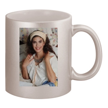 Teri Hatcher 11oz Metallic Silver Mug