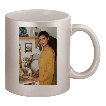 Teri Hatcher 11oz Metallic Silver Mug