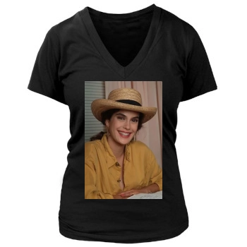 Teri Hatcher Women's Deep V-Neck TShirt