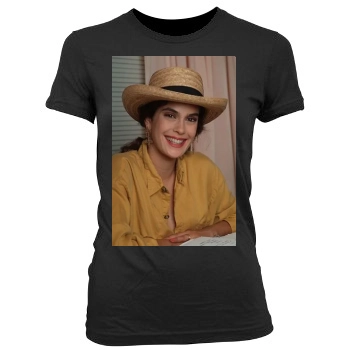 Teri Hatcher Women's Junior Cut Crewneck T-Shirt