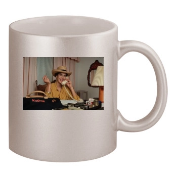 Teri Hatcher 11oz Metallic Silver Mug