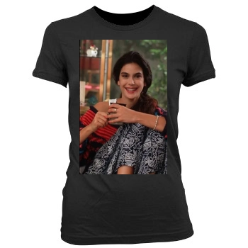 Teri Hatcher Women's Junior Cut Crewneck T-Shirt