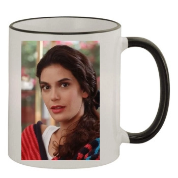 Teri Hatcher 11oz Colored Rim & Handle Mug