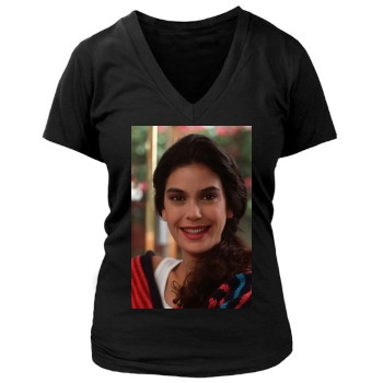 Teri Hatcher Women's Deep V-Neck TShirt