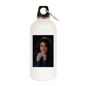 Teri Hatcher White Water Bottle With Carabiner