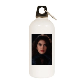 Teri Hatcher White Water Bottle With Carabiner