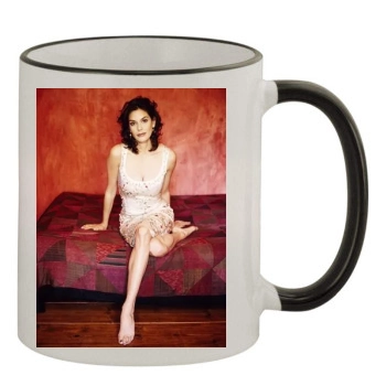 Teri Hatcher 11oz Colored Rim & Handle Mug