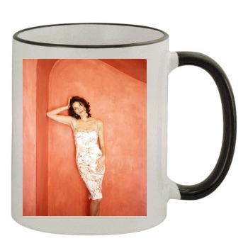 Teri Hatcher 11oz Colored Rim & Handle Mug