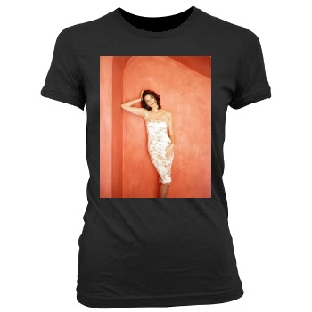 Teri Hatcher Women's Junior Cut Crewneck T-Shirt