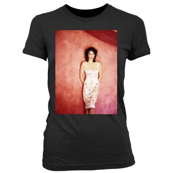 Teri Hatcher Women's Junior Cut Crewneck T-Shirt