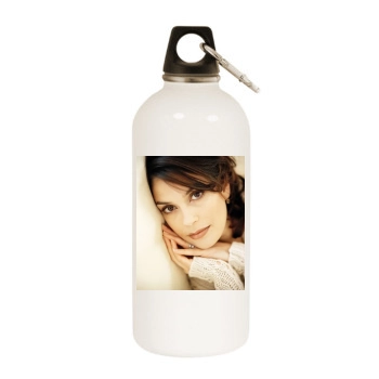 Teri Hatcher White Water Bottle With Carabiner