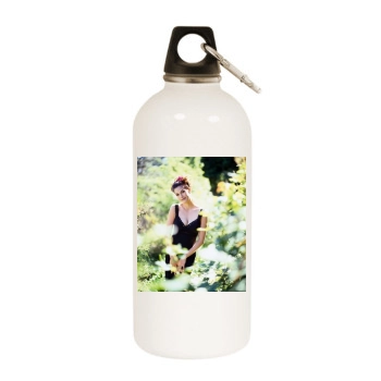 Teri Hatcher White Water Bottle With Carabiner