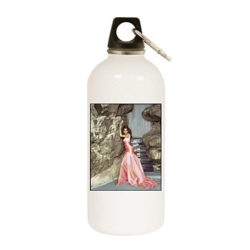 Teri Hatcher White Water Bottle With Carabiner