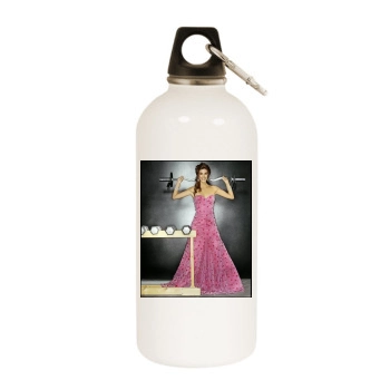 Teri Hatcher White Water Bottle With Carabiner