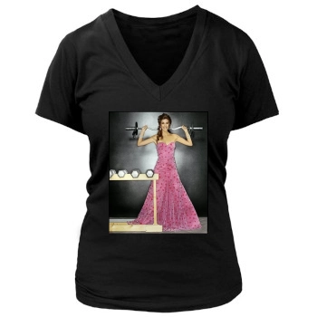 Teri Hatcher Women's Deep V-Neck TShirt