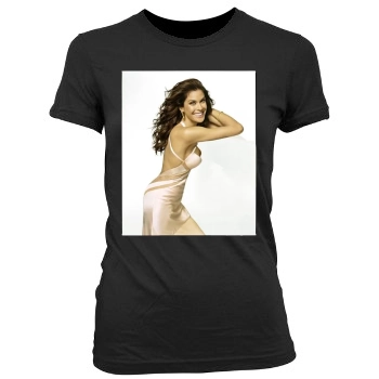 Teri Hatcher Women's Junior Cut Crewneck T-Shirt