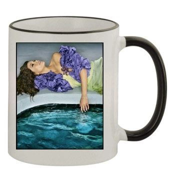 Teri Hatcher 11oz Colored Rim & Handle Mug