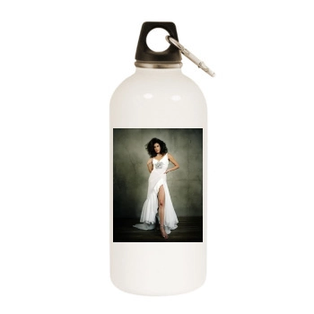 Teri Hatcher White Water Bottle With Carabiner