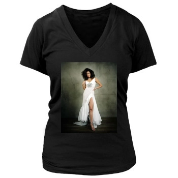 Teri Hatcher Women's Deep V-Neck TShirt