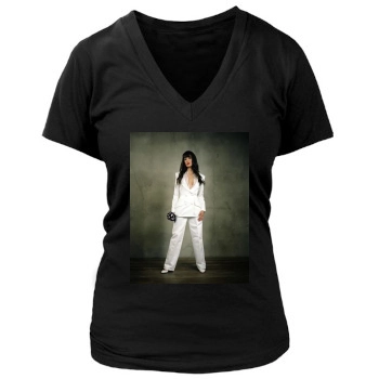 Teri Hatcher Women's Deep V-Neck TShirt