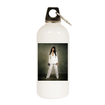 Teri Hatcher White Water Bottle With Carabiner