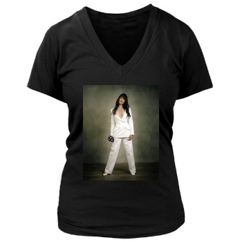 Teri Hatcher Women's Deep V-Neck TShirt