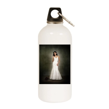 Teri Hatcher White Water Bottle With Carabiner