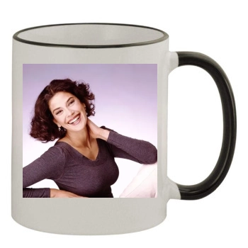 Teri Hatcher 11oz Colored Rim & Handle Mug