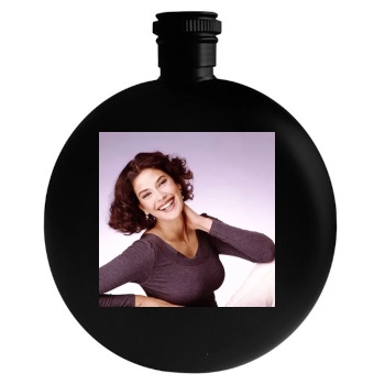 Teri Hatcher Round Flask