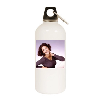 Teri Hatcher White Water Bottle With Carabiner