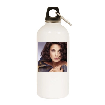 Teri Hatcher White Water Bottle With Carabiner