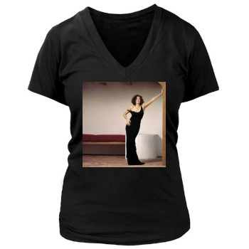 Teri Hatcher Women's Deep V-Neck TShirt