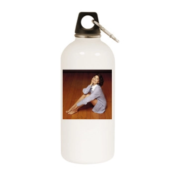 Teri Hatcher White Water Bottle With Carabiner