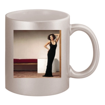 Teri Hatcher 11oz Metallic Silver Mug