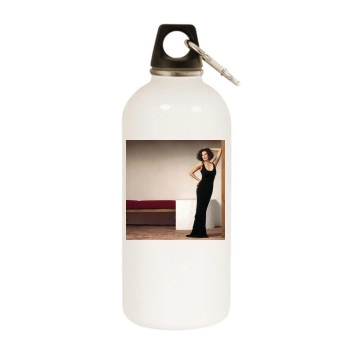 Teri Hatcher White Water Bottle With Carabiner