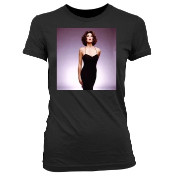 Teri Hatcher Women's Junior Cut Crewneck T-Shirt