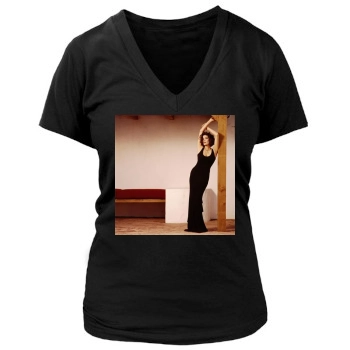 Teri Hatcher Women's Deep V-Neck TShirt