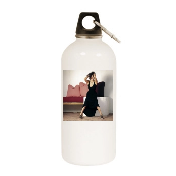 Teri Hatcher White Water Bottle With Carabiner