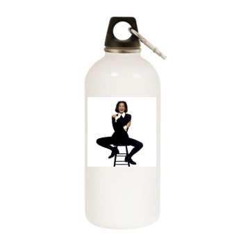 Teri Hatcher White Water Bottle With Carabiner