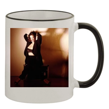 Teri Hatcher 11oz Colored Rim & Handle Mug