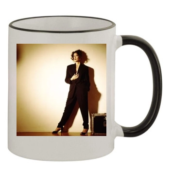 Teri Hatcher 11oz Colored Rim & Handle Mug