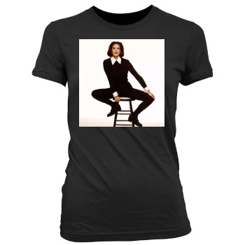 Teri Hatcher Women's Junior Cut Crewneck T-Shirt