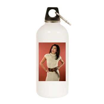 Teri Hatcher White Water Bottle With Carabiner