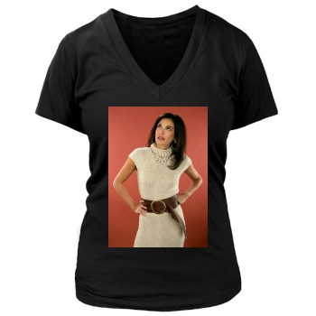 Teri Hatcher Women's Deep V-Neck TShirt