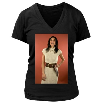 Teri Hatcher Women's Deep V-Neck TShirt