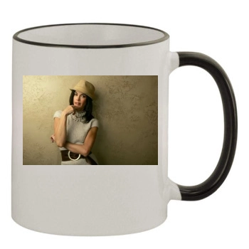 Teri Hatcher 11oz Colored Rim & Handle Mug